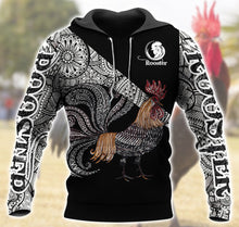 Load image into Gallery viewer, Rooster 3D All Over Printed Hoodie, T-shirt, Long sleeve T-shirt, Tank Top, Short, Zipper Hoodie No.02