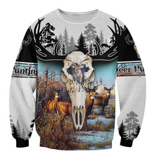 Load image into Gallery viewer, Deer Hunting 3D All Over Printed Hoodie, T-shirt, Long sleeve T-shirt, Tank Top, Short, Zipper Hoodie No.31