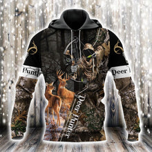 Load image into Gallery viewer, Love Deer 3D All Over Printed Hoodie, T-shirt, Long sleeve T-shirt, Tank Top, Short, Zipper Hoodie No.104