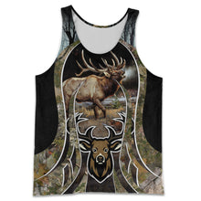 Load image into Gallery viewer, Elk Hunting 3D All Over Printed Hoodie -, T-shirt, Long sleeve T-shirt, Tank Top, Short, Zipper Hoodie No.135