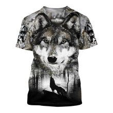 Load image into Gallery viewer, Wolf Snow 3D All Over Printed Hoodie, T-shirt, Long sleeve T-shirt, Tank Top, Short, Zipper Hoodie No.46