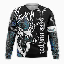 Load image into Gallery viewer, Deer Hunting 3D All Over Printed Hoodie, T-shirt, Long sleeve T-shirt, Tank Top, Short, Zipper Hoodie No.09