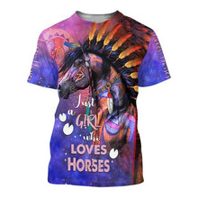Load image into Gallery viewer, Horse 3D All Over Printed Hoodie, T-shirt, Long sleeve T-shirt, Tank Top, Short, Zipper Hoodie No.41
