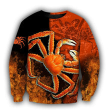 Load image into Gallery viewer, Alaskan King Crab 3D All Over Printed Hoodie, T-shirt, Long sleeve T-shirt, Tank Top, Short, Zipper Hoodie No.10
