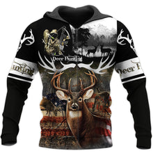 Load image into Gallery viewer, Deer Hunting 3D All Over Printed Hoodie, T-shirt, Long sleeve T-shirt, Tank Top, Short, Zipper Hoodie No.32

