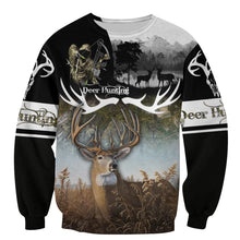Load image into Gallery viewer, Deer Hunting 3D All Over Printed Hoodie, T-shirt, Long sleeve T-shirt, Tank Top, Short, Zipper Hoodie No.12
