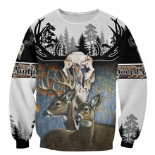 Load image into Gallery viewer, Deer Hunting 3D All Over Printed Hoodie, T-shirt, Long sleeve T-shirt, Tank Top, Short, Zipper Hoodie No.30
