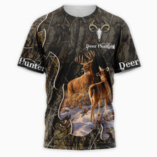 Load image into Gallery viewer, Deer Hunting 3D All Over Printed Hoodie, T-shirt, Long sleeve T-shirt, Tank Top, Short, Zipper Hoodie No.120
