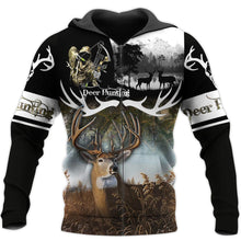Load image into Gallery viewer, Deer Hunting 3D All Over Printed Hoodie, T-shirt, Long sleeve T-shirt, Tank Top, Short, Zipper Hoodie No.12

