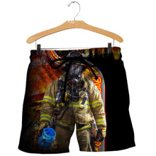 Load image into Gallery viewer, Fire Fight 3D All Over Printed Hoodie, T-shirt, Long sleeve T-shirt, Tank Top, Short, Zipper Hoodie No.113
