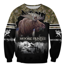 Load image into Gallery viewer, Moose Hunting 3D All Over Printed Hoodie, T-shirt, Long sleeve T-shirt, Tank Top, Short, Zipper Hoodie No.68
