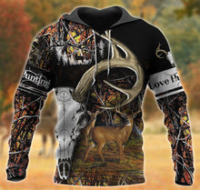 Load image into Gallery viewer, Deer Hunting Lava 3D All Over Printed Hoodie, T-shirt, Long sleeve T-shirt, Tank Top, Short, Zipper Hoodie No.97
