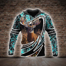 Load image into Gallery viewer, Love Hunting 3D All Over Printed Hoodie, T-shirt, Long sleeve T-shirt, Tank Top, Short, Zipper Hoodie No.92
