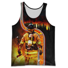 Load image into Gallery viewer, Firefighter 3D All Over Printed Hoodie, T-shirt, Long sleeve T-shirt, Tank Top, Short, Zipper Hoodie No.83
