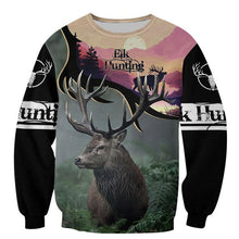 Load image into Gallery viewer, Elk Hunting 3D All Over Printed Hoodie, T-shirt, Long sleeve T-shirt, Tank Top, Short, Zipper Hoodie No.100
