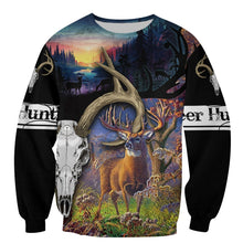 Load image into Gallery viewer, Deer Hunting 3D All Over Printed Hoodie, T-shirt, Long sleeve T-shirt, Tank Top, Short, Zipper Hoodie No.49

