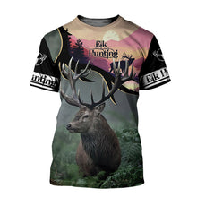 Load image into Gallery viewer, Elk Hunting 3D All Over Printed Hoodie, T-shirt, Long sleeve T-shirt, Tank Top, Short, Zipper Hoodie No.100
