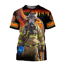Load image into Gallery viewer, Fire Fight 3D All Over Printed Hoodie, T-shirt, Long sleeve T-shirt, Tank Top, Short, Zipper Hoodie No.113
