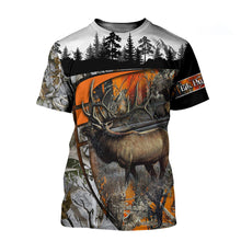 Load image into Gallery viewer, Amazing Elk Hunting 3D All Over Printed Hoodie, T-shirt, Long sleeve T-shirt, Tank Top, Short, Zipper Hoodie No.130
