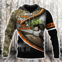 Load image into Gallery viewer, I Am A Logger 3D All Over Printed Hoodie, T-shirt, Long sleeve T-shirt, Tank Top, Short, Zipper Hoodie No.89
