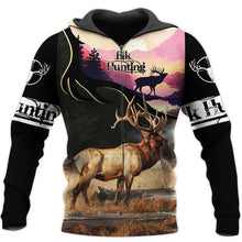Load image into Gallery viewer, Elk Hunting 3D All Over Printed Hoodie, T-shirt, Long sleeve T-shirt, Tank Top, Short, Zipper Hoodie No.103
