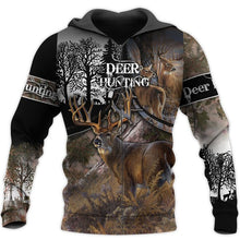 Load image into Gallery viewer, Deer Hunting 3D All Over Printed Hoodie, T-shirt, Long sleeve T-shirt, Tank Top, Short, Zipper Hoodie No.34
