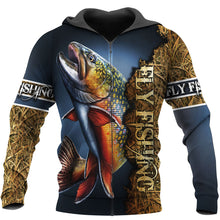 Load image into Gallery viewer, Fly Fishing 3D All Over Printed Hoodie, T-shirt, Long sleeve T-shirt, Tank Top, Short, Zipper Hoodie No.131
