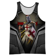 Load image into Gallery viewer, Brave Knight Templar 3D All Over Printed Hoodie, T-shirt, Long sleeve T-shirt, Tank Top, Short, Zipper Hoodie No.27
