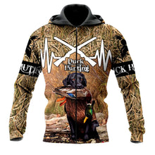 Load image into Gallery viewer, Duck Hunting 3D All Over Printed Hoodie, T-shirt, Long sleeve T-shirt, Tank Top, Short, Zipper Hoodie No.95
