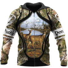Load image into Gallery viewer, Deer Hunting 3D All Over Printed Hoodie, T-shirt, Long sleeve T-shirt, Tank Top, Short, Zipper Hoodie No.57
