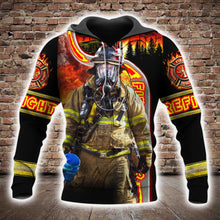 Load image into Gallery viewer, Fire Fight 3D All Over Printed Hoodie, T-shirt, Long sleeve T-shirt, Tank Top, Short, Zipper Hoodie No.113
