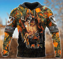 Load image into Gallery viewer, Deer Hunting Orange 3D All Over Printed Hoodie, T-shirt, Long sleeve T-shirt, Tank Top, Short, Zipper Hoodie No.98
