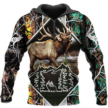 Load image into Gallery viewer, Elk Hunting 3D All Over Printed Hoodie, T-shirt, Long sleeve T-shirt, Tank Top, Short, Zipper Hoodie No.123

