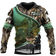 Load image into Gallery viewer, Walleye Fishing 3D All Over Printed Hoodie, T-shirt, Long sleeve T-shirt, Tank Top, Short, Zipper Hoodie No.84

