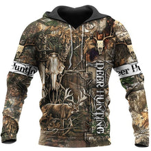 Load image into Gallery viewer, Deer Hunting 3D All Over Printed Hoodie, T-shirt, Long sleeve T-shirt, Tank Top, Short, Zipper Hoodie No.29
