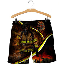 Load image into Gallery viewer, Firefighter 3D All Over Printed Hoodie , T-shirt, Long sleeve T-shirt, Tank Top, Short, Zipper Hoodie No.73

