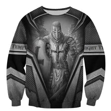 Load image into Gallery viewer, Brave Knight Templar 3D All Over Printed Hoodie, T-shirt, Long sleeve T-shirt, Tank Top, Short, Zipper Hoodie No.25

