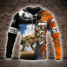 Load image into Gallery viewer, Dinosaur 3D All Over Printed Hoodie, T-shirt, Long sleeve T-shirt, Tank Top, Short, Zipper Hoodie No.37
