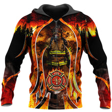 Load image into Gallery viewer, Fire Fight 3D All Over Printed Hoodie, T-shirt, Long sleeve T-shirt, Tank Top, Short, Zipper Hoodie No.107
