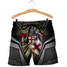 Load image into Gallery viewer, Brave Knight Templar 3D All Over Printed Hoodie, T-shirt, Long sleeve T-shirt, Tank Top, Short, Zipper Hoodie No.27
