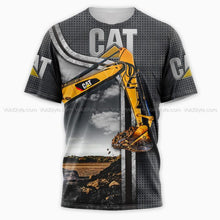 Load image into Gallery viewer, Cat Excavator 3D All Over Printed Hoodie , T-shirt, Long sleeve T-shirt, Tank Top, Short, Zipper Hoodie No.87
