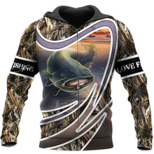 Load image into Gallery viewer, Love Fishing 3D All Over Printed Hoodie, T-shirt, Long sleeve T-shirt, Tank Top, Short, Zipper Hoodie No.71
