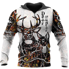 Load image into Gallery viewer, Deer Hunter 3D All Over Printed Hoodie, T-shirt, Long sleeve T-shirt, Tank Top, Short, Zipper Hoodie No.102
