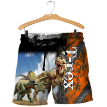 Load image into Gallery viewer, Dinosaur 3D All Over Printed Hoodie, T-shirt, Long sleeve T-shirt, Tank Top, Short, Zipper Hoodie No.37
