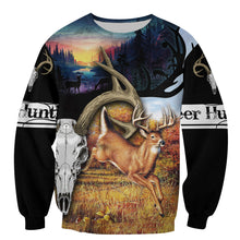 Load image into Gallery viewer, Deer Hunting 3D All Over Printed Hoodie, T-shirt, Long sleeve T-shirt, Tank Top, Short, Zipper Hoodie No.56
