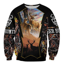 Load image into Gallery viewer, Deer Hunting 3D All Over Printed Hoodie, T-shirt, Long sleeve T-shirt, Tank Top, Short, Zipper Hoodie No.35
