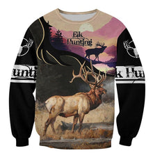 Load image into Gallery viewer, Elk Hunting 3D All Over Printed Hoodie, T-shirt, Long sleeve T-shirt, Tank Top, Short, Zipper Hoodie No.103
