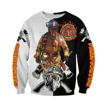 Load image into Gallery viewer, Firefighter 3D All Over Printed Hoodie, T-shirt, Long sleeve T-shirt, Tank Top, Short, Zipper Hoodie No.80
