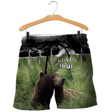Load image into Gallery viewer, Love Bear 3D All Over Printed Hoodie, T-shirt, Long sleeve T-shirt, Tank Top, Short, Zipper Hoodie No.66
