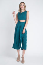 Load image into Gallery viewer, Women's Sleeveless Tie Jumpsuit with Slit
